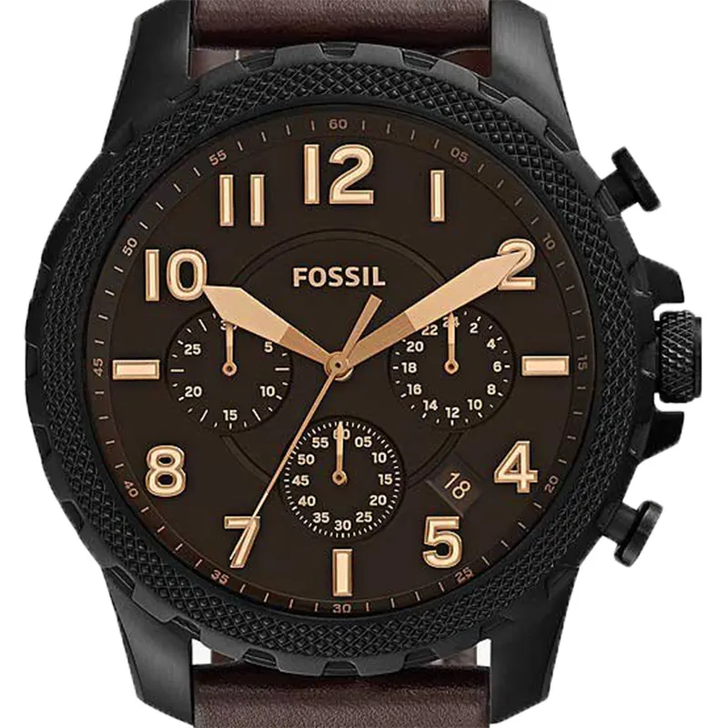 Fossil Bowman Chronograph Brown Leather Men's Watch- FS5601